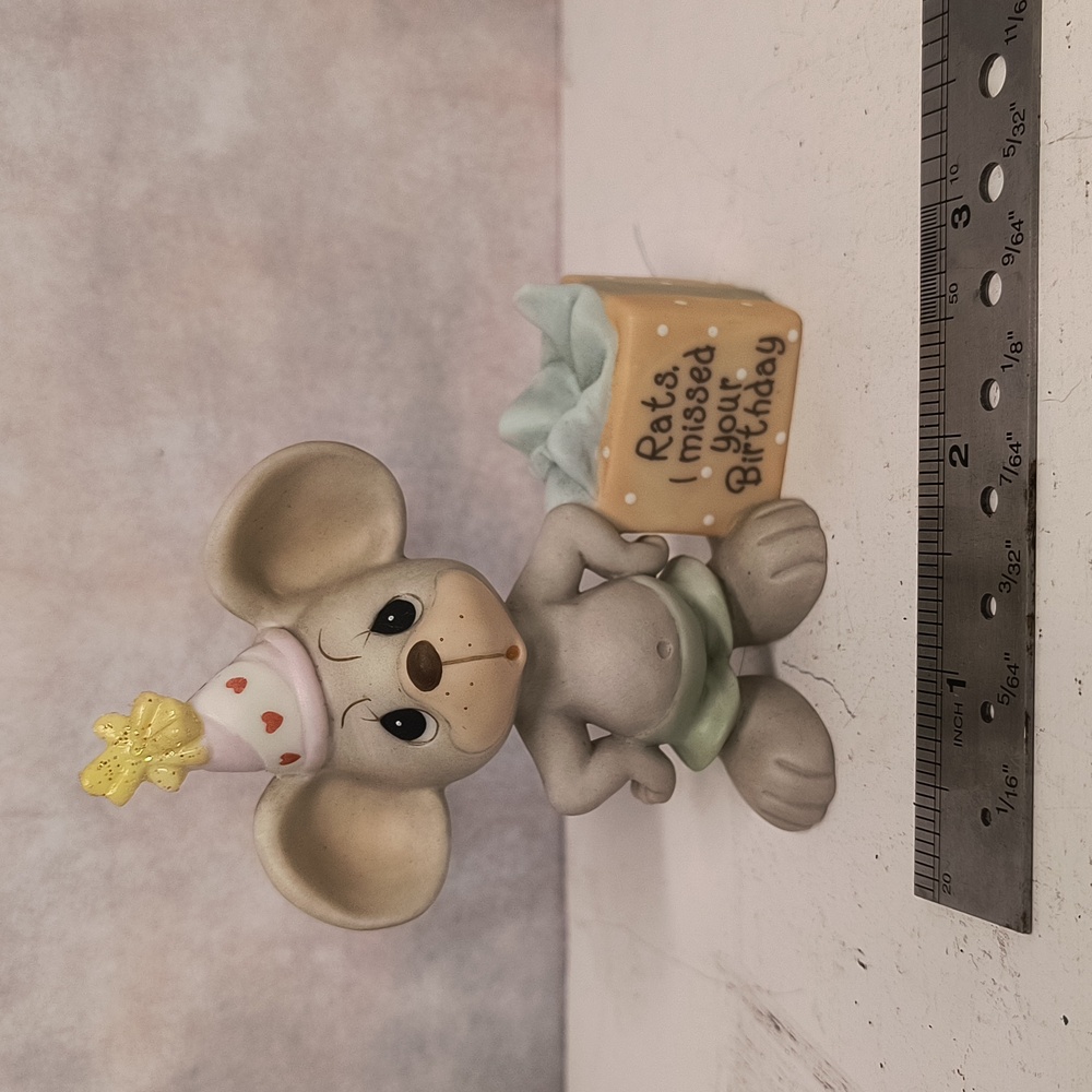 precious moments figurines rats i missed your birthday